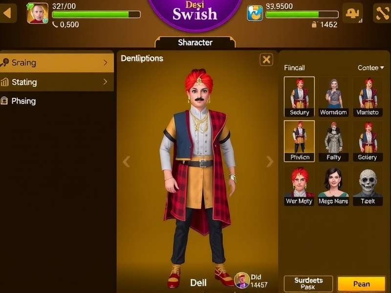 Desi Swish Masters Character Customization